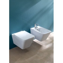 Siège de toilette STORM, SLIM, Soft Close, blanc