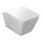 Siège de toilette STORM, SLIM, Soft Close, blanc