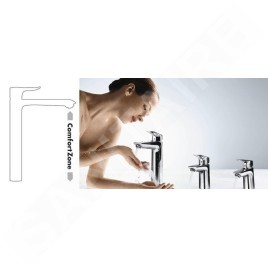 Hansgrohe Metropol - Mitigeur de lavabo avec vidage Push-Open, installation à 3 trous, chrome 74514000