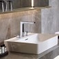 Hansgrohe Metropol - Mitigeur de lavabo avec vidage Push-Open, installation à 3 trous, chrome 74515000