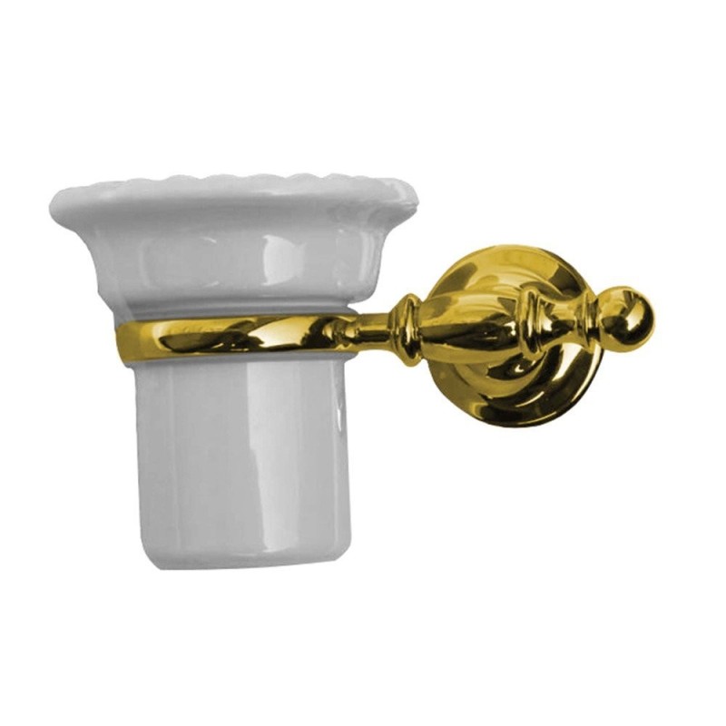 PÉRLA porte-jardin en céramique, or