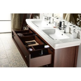 CROSS Vanity Unit 116x77,5x49,5cm, 2x tiroir, mahagon