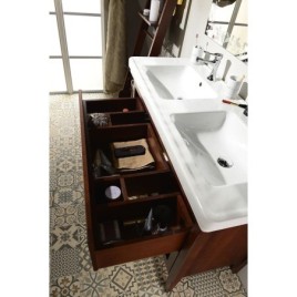 CROSS Vanity Unit 116x77,5x49,5cm, 2x tiroir, mahagon