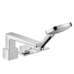 Hansgrohe Metropol - Mitigeur à levier à 3 trous pour bord de baignoire, chrome 74550000