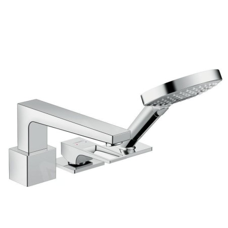 Hansgrohe Metropol - Mitigeur à levier à 3 trous pour bord de baignoire, chrome 74550000