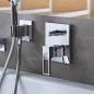 Hansgrohe Metropol - Mitigeur de baignoire à levier encastré avec sécurité optimisée, chrome 74546000 Hansgrohe Metropol - Mitigeur de baignoire à levier encastré avec sécurité optimisée, chrome 74546000