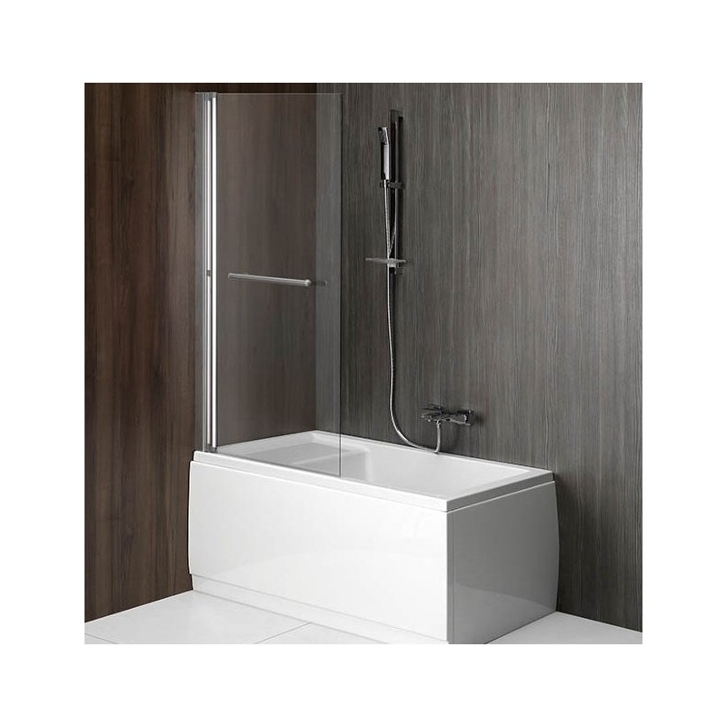 Écran de bain pliant RIONI, (W) 710mm, argent, verre clair Écran de bain pliant RIONI, (W) 710mm, argent, verre clair