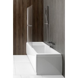Écran de bain pliant RIONI, (W) 710mm, argent, verre clair