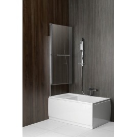Écran de bain pliant RIONI, (W) 710mm, argent, verre clair