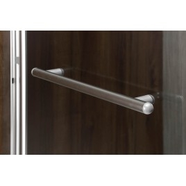 Écran de bain pliant RIONI, (W) 710mm, argent, verre clair