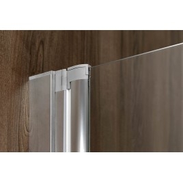 Écran de bain pliant RIONI, (W) 710mm, argent, verre clair