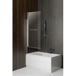 Écran de bain pliant RIONI, (W) 710mm, argent, verre clair