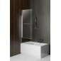 Écran de bain pliant RIONI, (W) 710mm, argent, verre clair Écran de bain pliant RIONI, (W) 710mm, argent, verre clair