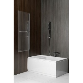 Écran de bain pliant RIONI, (W) 710mm, argent, verre clair