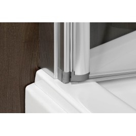Écran de bain pliant RIONI, (W) 710mm, argent, verre clair