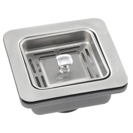 Viande de cuisine avec souche carrée 6/4 branches, gris en acier inoxydable114x114m m