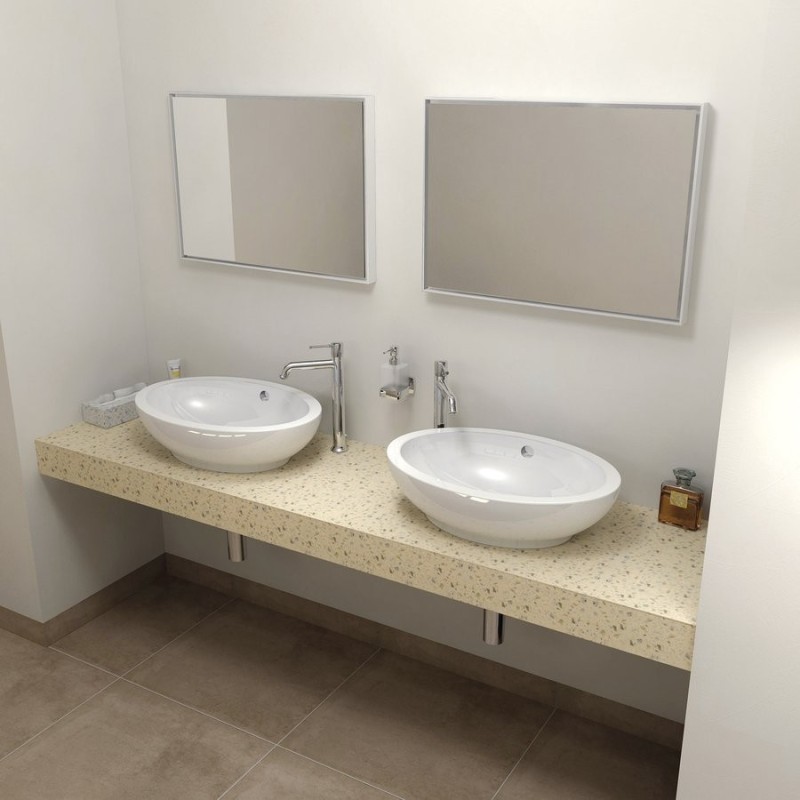 TAILOR Rockstone Countertop 170x50 cm, version F TAILOR Rockstone Countertop 170x50 cm, version F