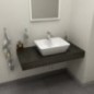 TAILOR Rockstone Countertop 70x50 cm, version L TAILOR Rockstone Countertop 70x50 cm, version L