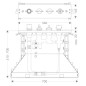 Axor Systèmes de bords de baignoire - Corps d’encastrement pour mitigeur de baignoire quatre trous avec thermostat 15483180