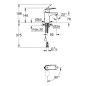 Grohe Eurosmart Cosmopolitan - Mitigeur de lavabo S, chrome 2337800E