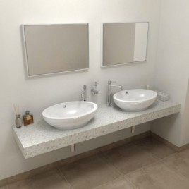 TAILOR Rockstone Countertop 210x50 cm, version L