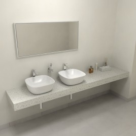 TAILOR Rockstone Countertop 240x50 cm, version L
