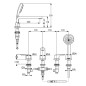 Kludi Pure&Solid - Mitigeur de baignoire, 4 trous, chrome 344230575