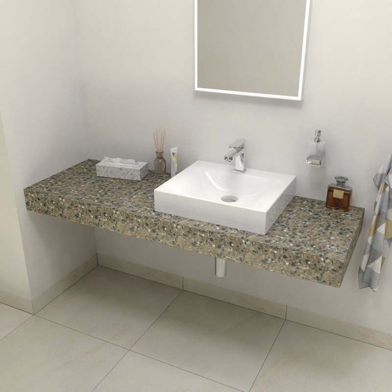 TAILOR Rockstone Countertop 140x50 cm, version R TAILOR Rockstone Countertop 140x50 cm, version R