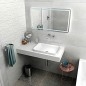 TAILOR Rockstone Countertop 200x50 cm, version R TAILOR Rockstone Countertop 200x50 cm, version R