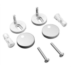 Montage avec ancre en plastique d'extension pour 1703-356, poignée en acier inoxydable, 2 pcs