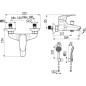 Jika Deep - Mitigeur de baignoire, chrome H3211U70041311