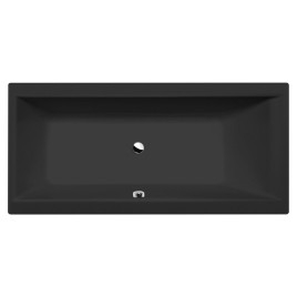 CLEO Bain rectangulaire 160x75x48cm, Noir Matt