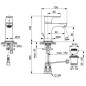 Ideal Standard Connect Air - Mitigeur de lavabo Grande Slim avec vidage, chrome A7014AA