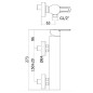Paffoni West - Mitigeur de douche, chrome WS168CR