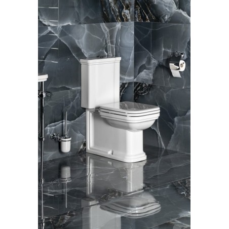 WALDORF Fermer Toilettes, blanc-chrome