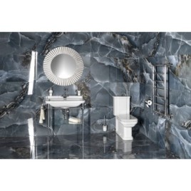 WALDORF Fermer Toilettes, blanc-chrome