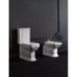 WALDORF Fermer Toilettes, blanc-chrome
