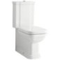 WALDORF Fermer Toilettes, blanc-chrome