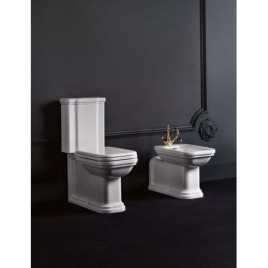 WALDORF Fermer Toilettes, blanc-chrome