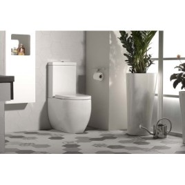 FLO Fermer Toilettes couple, blanc