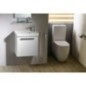 FLO Fermer Toilettes couple, blanc