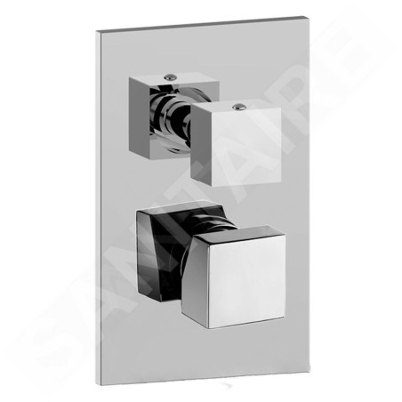 Paffoni Level - Mitigeur de douche encastré avec inverseur, 2 sorties, chrome LEC018CR