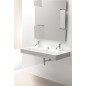 SAND lavabo en céramique 120x50 cm, 2 trous, blanc ExtraGlaze SAND lavabo en céramique 120x50 cm, 2 trous, blanc ExtraGlaze