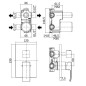 Paffoni Level - Mitigeur de douche encastré avec inverseur, 2 sorties, chrome LES018CR Paffoni Level - Mitigeur de douche encastré avec inverseur, 2 sorties, chrome LES018CR