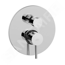 Paffoni Stick - Mitigeur de douche encastré avec inverseur, 2 sorties, chrome SK018CR