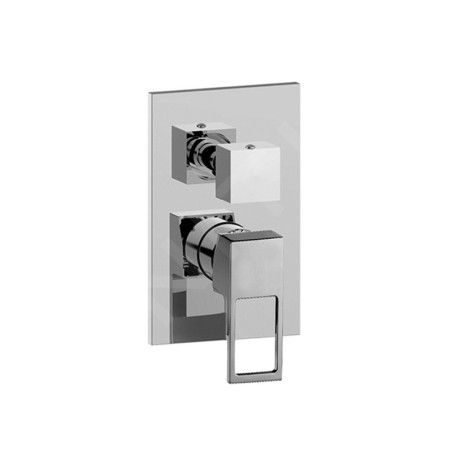 Paffoni Effe - Mitigeur de douche encastré avec inverseur, 3 sorties, chrome EF019CR