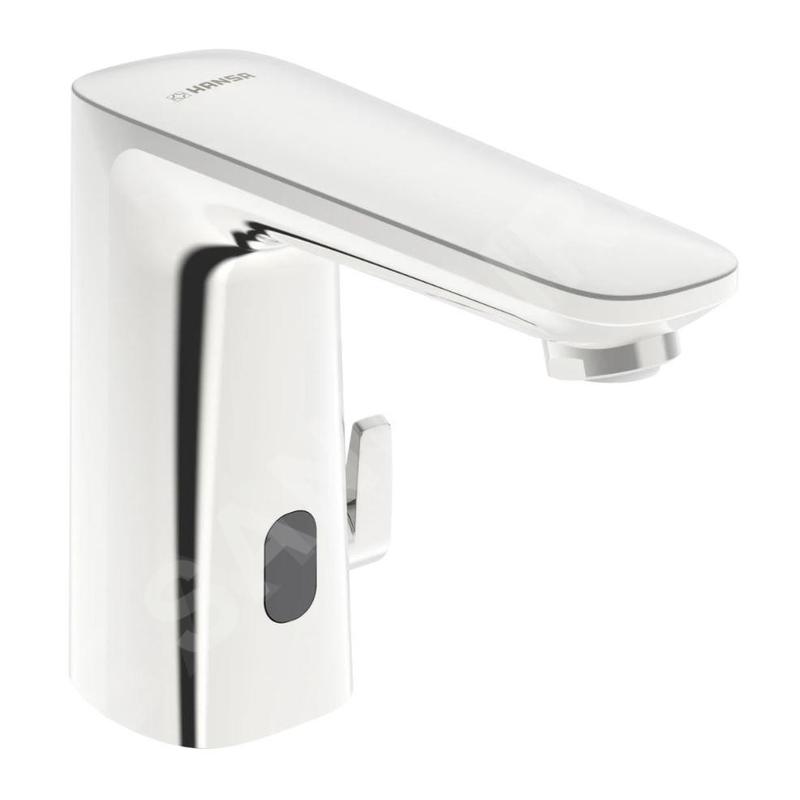 Hansa Electra - Mitigeur thermostatique électronique de lavabo, à piles, chrome 92302239