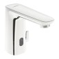 Hansa Electra - Mitigeur thermostatique électronique de lavabo, à piles, chrome 92302239