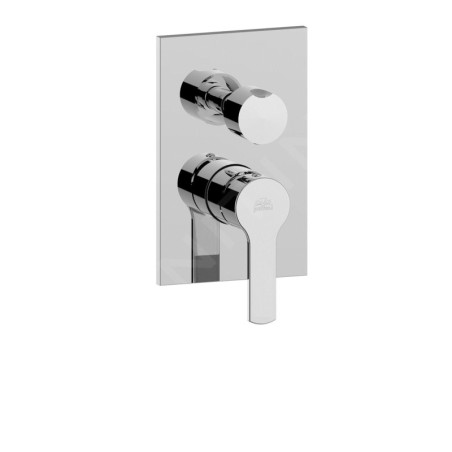 Paffoni West - Mitigeur de douche encastré avec inverseur, 3 sorties, chrome WS019CR
