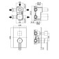 Paffoni Ringo - Mitigeur de douche avec interrupteur, 3 sorties, chromé RIN019CR Paffoni Ringo - Mitigeur de douche avec interrupteur, 3 sorties, chromé RIN019CR